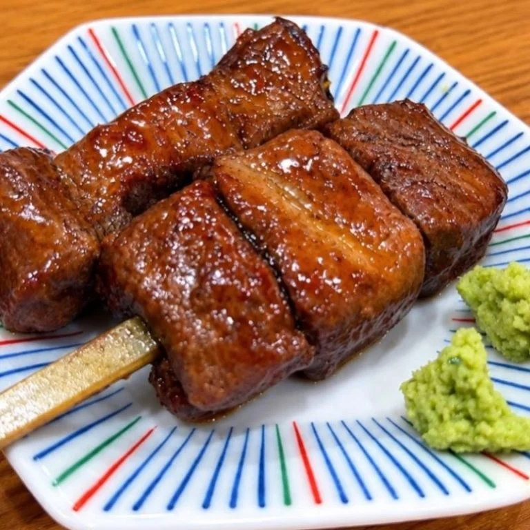 「馬か家んま」のヒレ串(タレ)